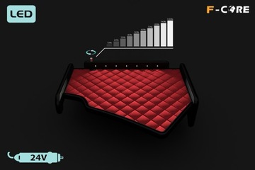 Полка TIR SCANIA R 05-16, высокая версия, экокожа