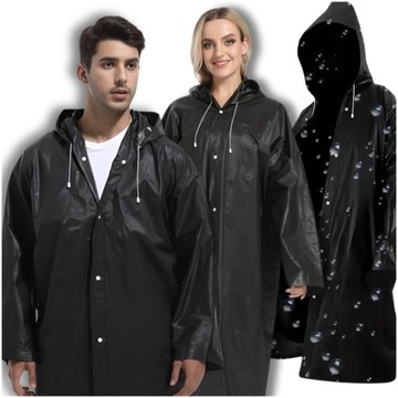 PŁASZCZ PRZECIWDESZCZOWY UNIWERSALNY PELERYNA PRZECIWDESZCZOWA Z KAPTUREM
