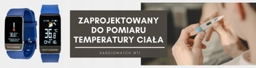 Smartwatch pomiar saturacji ciśnienia Watchmark