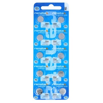 10 x Bateria Srebrowa RENATA 394 SR 936 SW 380 G9