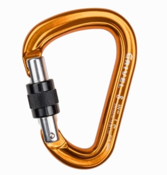 Karabinek Grivel K5N Delta screw lock orange