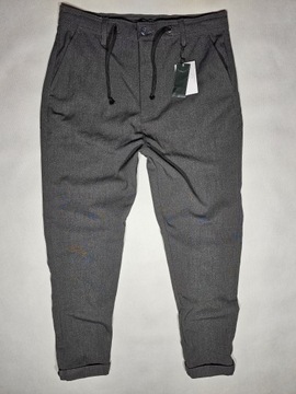 TOP SECRET spodnie jogger z mankietem M 82cm