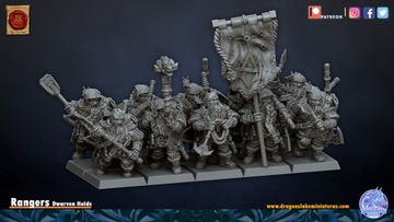 Rangers x10 CMD - DLM - Dwarven Holds - Druk 3D