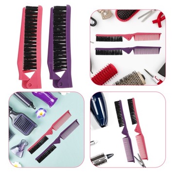 GRUBBER BRUSH КАРМАННАЯ РАСЧЕСКА ДЛЯ ВОЛОС С ШИРОКИМИ ЗУБАМИ, ФРАНЦУЗСКИЙ