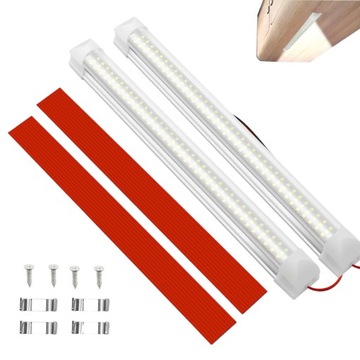 2x ВНУТРЕННЕЕ ОСВЕЩЕНИЕ 99 LED для багажника салона 12-24 В