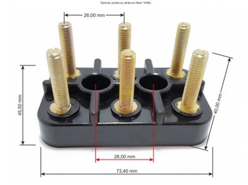 Клеммная колодка двигателя M6x6 TAMEL, в сборе