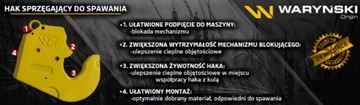 Hak szybkosprzęg do wspawania Cat-3HD WARYŃSKI