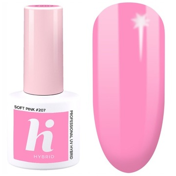 HI HYBRID LAKIER HYBRYDOWY 207 SOFT PINK 5ml