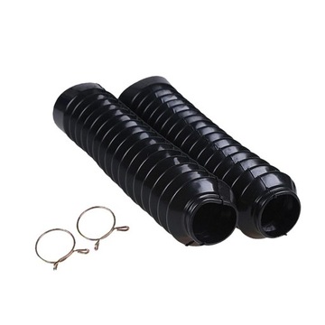 Osłona przeciwpyłowa amortyzatora przedniego widelca 210x42x25mm do motocykla czarna