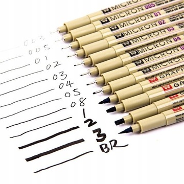 1 sztuk Pigment mikronów Sakura Neelde miękka szcz