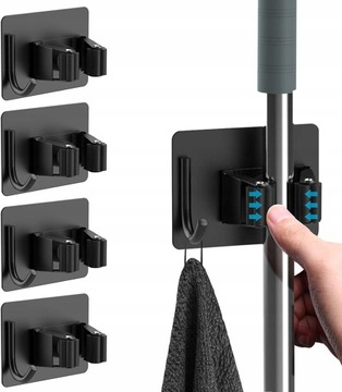 ОРГАНАЙЗЕР 4 ШТ. ДЕРЖАТЕЛЬ ДЛЯ ШВАБРЫ ВЕШАЛКА ДЛЯ ЩЕТКИ