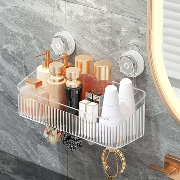 Душевая корзина с присоской. Душевая корзина. Простой настенный душ. Прозрачный