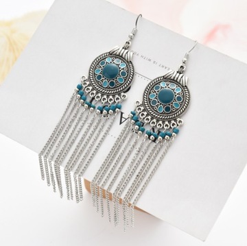 Женские серьги с изящным винтажным дизайном и покрытием