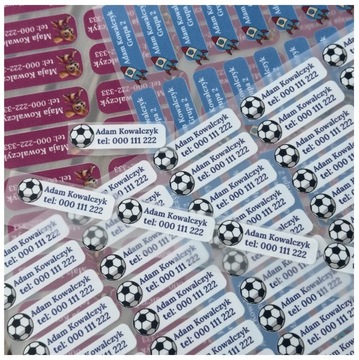 Термонаклейки с именами для одежды. Набор из 24 рисунков на выбор.