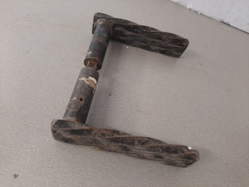 Красивая старая латунная дверная ручка, знак, ручка, дверной замок, окно, АНТИЧНЫЙ ПАМЯТНИК