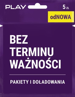 Starter PLAY 5 PLN odNOWA
