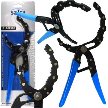 KLUCZ ODGIĘTY SZCZYPCOWY 20° DO FILTRÓW OLEJU 60-120mm SATRA