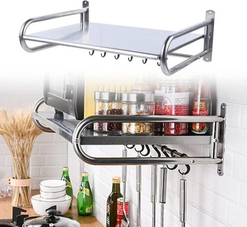 ПОЛКА ДЛЯ МИКРОВОЛНОВОЙ ПЕЧИ, ДЕРЖАТЕЛЬ ДЛЯ МИКРОВОЛНОВОЙ ПЕЧИ С КРЮЧКАМИ