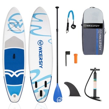 DESKA SUP DO PŁYWANIA WYPORNA 320CM Wiosło na stojąco Z TORBĄ I AKCESORIAMI
