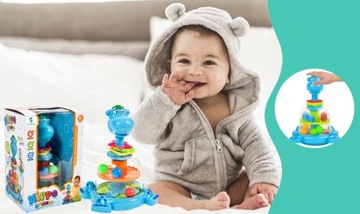 ИНТЕРАКТИВНЫЙ СПИННЕР-КАРУСЕЛЬ HIPCIO С ШАРИКАМИ СПИННЕР ПОДАРОК ​​РЕБЕНКУ ОДИН ГОДА