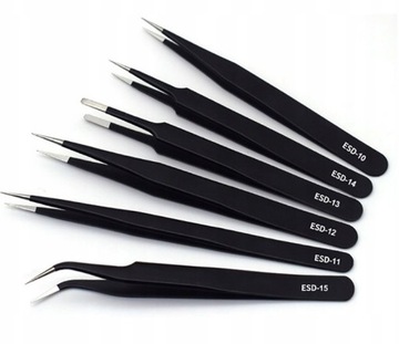 Набор пинцетов 6 шт. Металлические пинцеты ESD Пинцеты Пинцеты