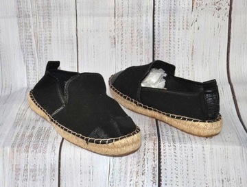 H&M czarne espadryle WSUWANE wygodne KLASYCZNE blog 39