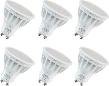 Zestaw 6x Żarówka LED GU10 5W=50W 550lm 2700K 230V 120° Ciepła Aiwode