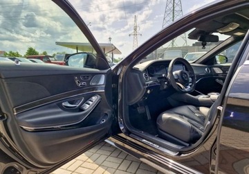 Mercedes Klasa S W222 Limuzyna wersja długa AMG S 63 AMG 585KM 2016 Mercedes-Benz Klasa S 63 AMG 4MATIC L Salon Polska Niski przebieg Desig, zdjęcie 16