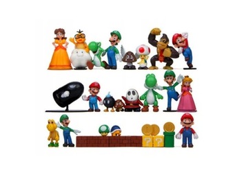 Super Mario Bros zestaw 18 sztuk