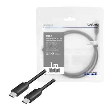 Кабель USB-C — USB-C 3.2 Gen 2 Type-C, C/M — C/M, E-mark, PD, 4K/60 Гц, 1 м