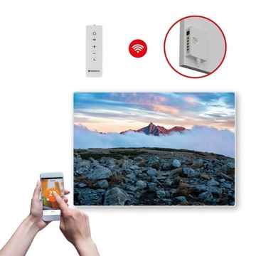 DEKORACYJNY PANEL GRZEWCZY na podczerwień o mocy 500W z WIFI