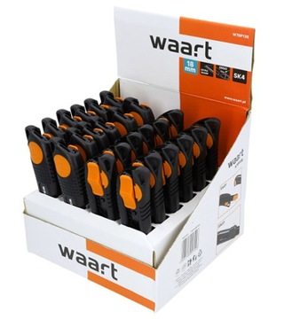 НОЖ WAART НАСТЕННЫЙ НОЖ С ВЫДВИЖНЫМ ЛЕЗВИЕМ 18 мм КОРПУС SK4 ABS