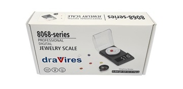 Электронные ювелирные весы draVires 20г 0,001г + наклейка