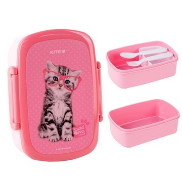 Lunchbox Śniadaniówka ze Sztućcami STUDIO PETS Kite 750 ml