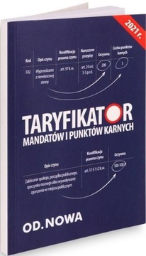Taryfikator mandatów i punktów karnych 2021 Praca zbiorowa