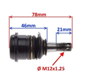 Zongshen ShIneray ATV 250 Zestaw sworzeń końcówka