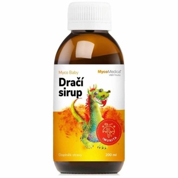 DRAGON DRACI SYRUP SMOCZY SYROP DLA DZIECKA uodparniający Reishi Cordyceps