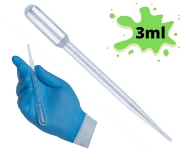 PIPETA Pipetka Plastikowa Zakraplacz 3ml z podział