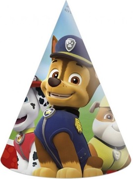CZAPECZKI IMPREZOWE PSI PATROL PREZENT 6szt