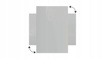 Магнитная стеклянная доска, СЕРАЯ, 60х40 см.