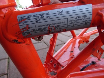 KTM DUKE 390 РАМНЫЕ ДОКУМЕНТЫ '22