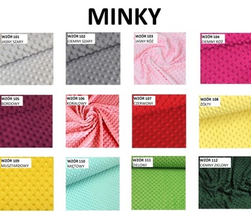 Хлопковая пеленка Minky на липучке