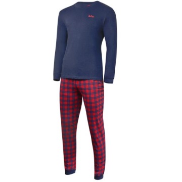 Lee Cooper Мужская хлопковая пижама с длинным рукавом 2025 Размер M