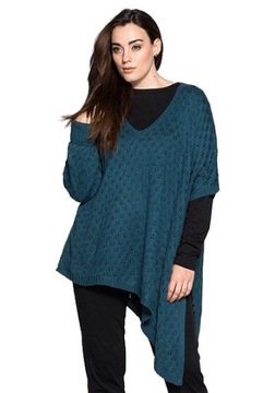 SHEEGO Sweter ponczo poncho narzutka r.48 (50)