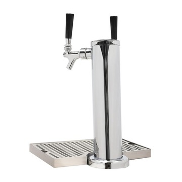 ВИННАЯ КОЛОННА ИЗ НЕРЖАВЕЮЩЕЙ СТАЛИ С ДВОЙНОЙ ГОЛОВКОЙ + ПОДДОН