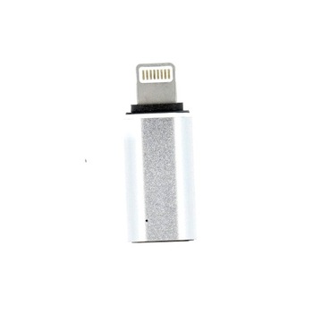 Adapter ładowarki Typ C do iPhone Lightning 8-pin srebrny