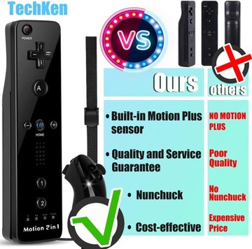 Wii Remote Nunchuck TechKen для Wii/Wii U