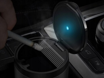 ПЕПЕЛЬНИЦА МИНИ-АВТОМОБИЛЯ СВЕТОДИОДНАЯ ПОДСВЕТКА BASEUS GRAPHITE LIGHT