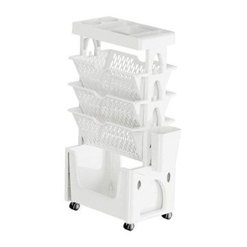 Мобильная тележка с книжной полкой. Универсальная тележка.