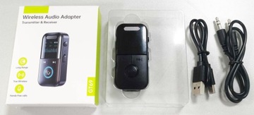 ADAPTER TRANSMITER NADAJNIK ODBIORNIK BLUETOOTH 5.4 AUX MINI-JACK 3.5